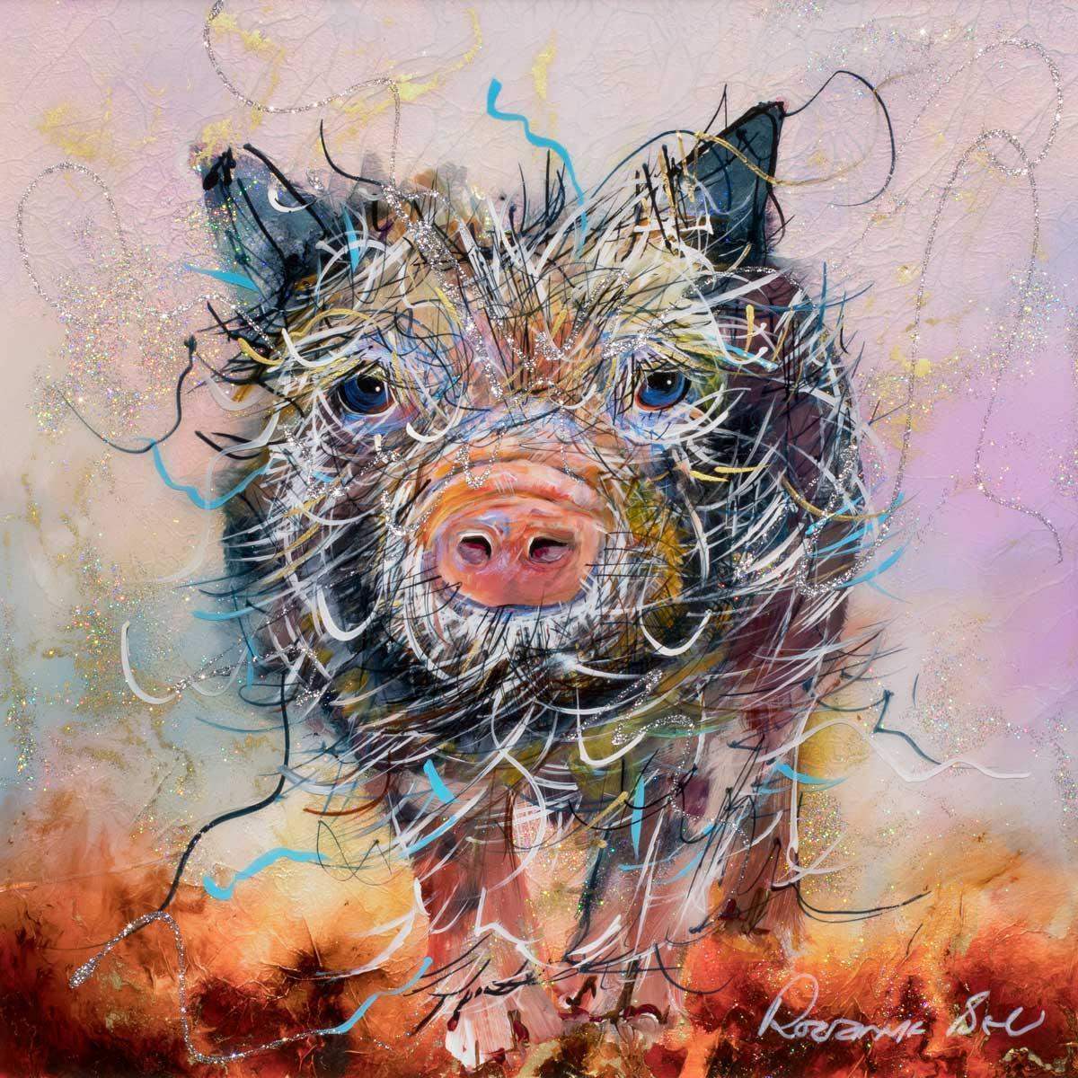 Wild Child - Original - SOLD by artist Rozanne Bell - Wyecliffe Galleries