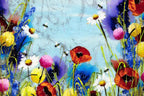 Wild Flowers - Original - SOLD by artist Rozanne Bell - Wyecliffe Galleries