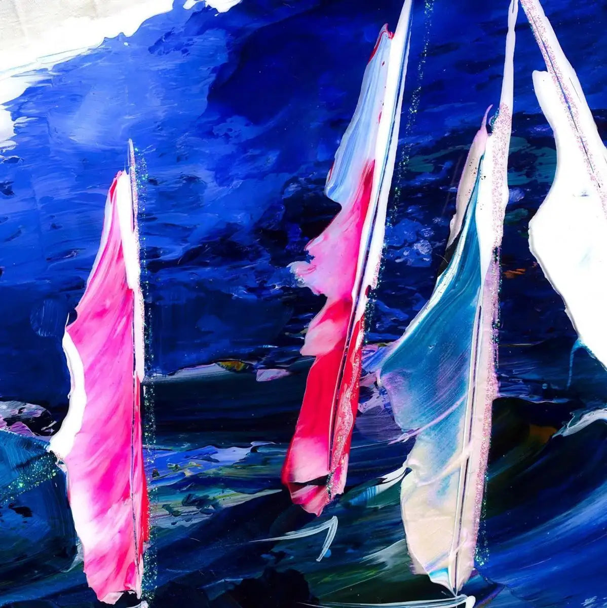 Wild Waters - Original - SOLD by artist Rozanne Bell - Wyecliffe Galleries