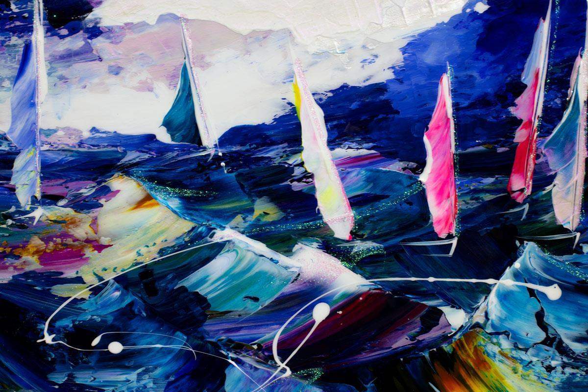 Wild Waters - Original - SOLD by artist Rozanne Bell - Wyecliffe Galleries