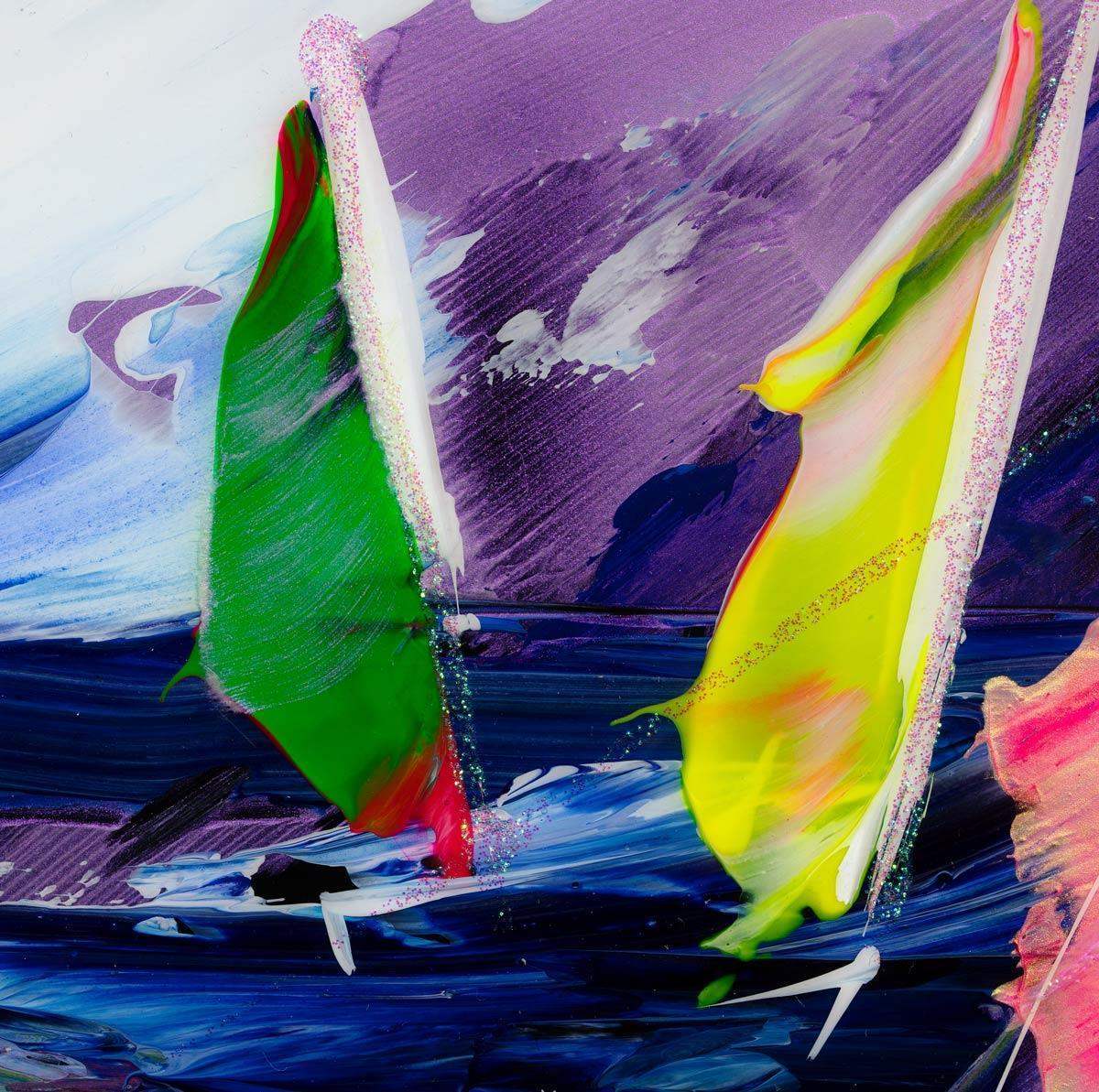 Wild Waves - Original - SOLD by artist Rozanne Bell - Wyecliffe Galleries