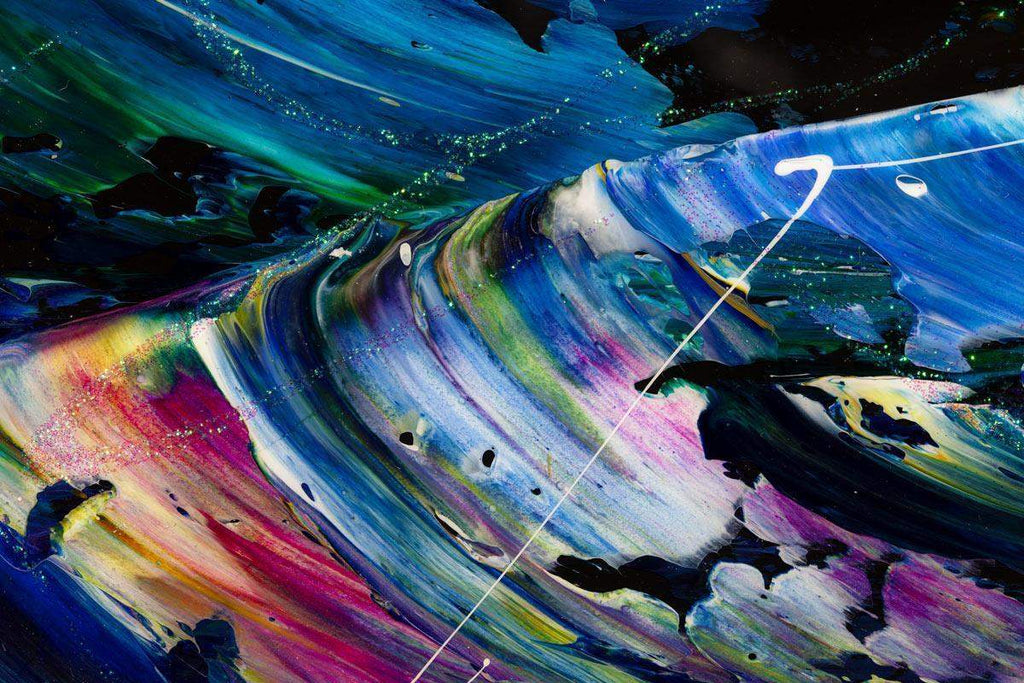 Wild Waves - Original - SOLD by artist Rozanne Bell - Wyecliffe Galleries