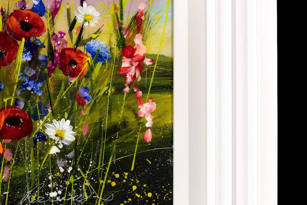 Wildflower Meadow I - Original - SOLD by artist Rozanne Bell - Wyecliffe Galleries