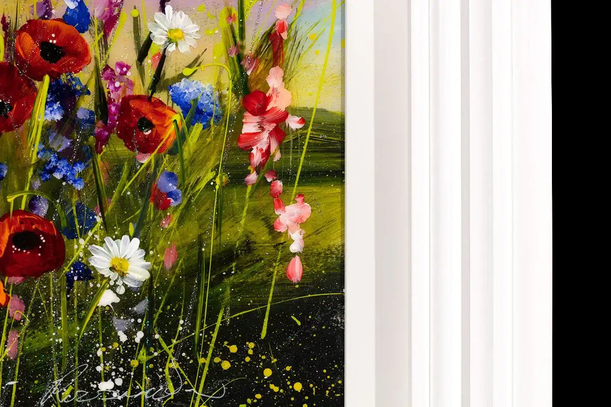 Wildflower Meadow I - Original - SOLD by artist Rozanne Bell - Wyecliffe Galleries