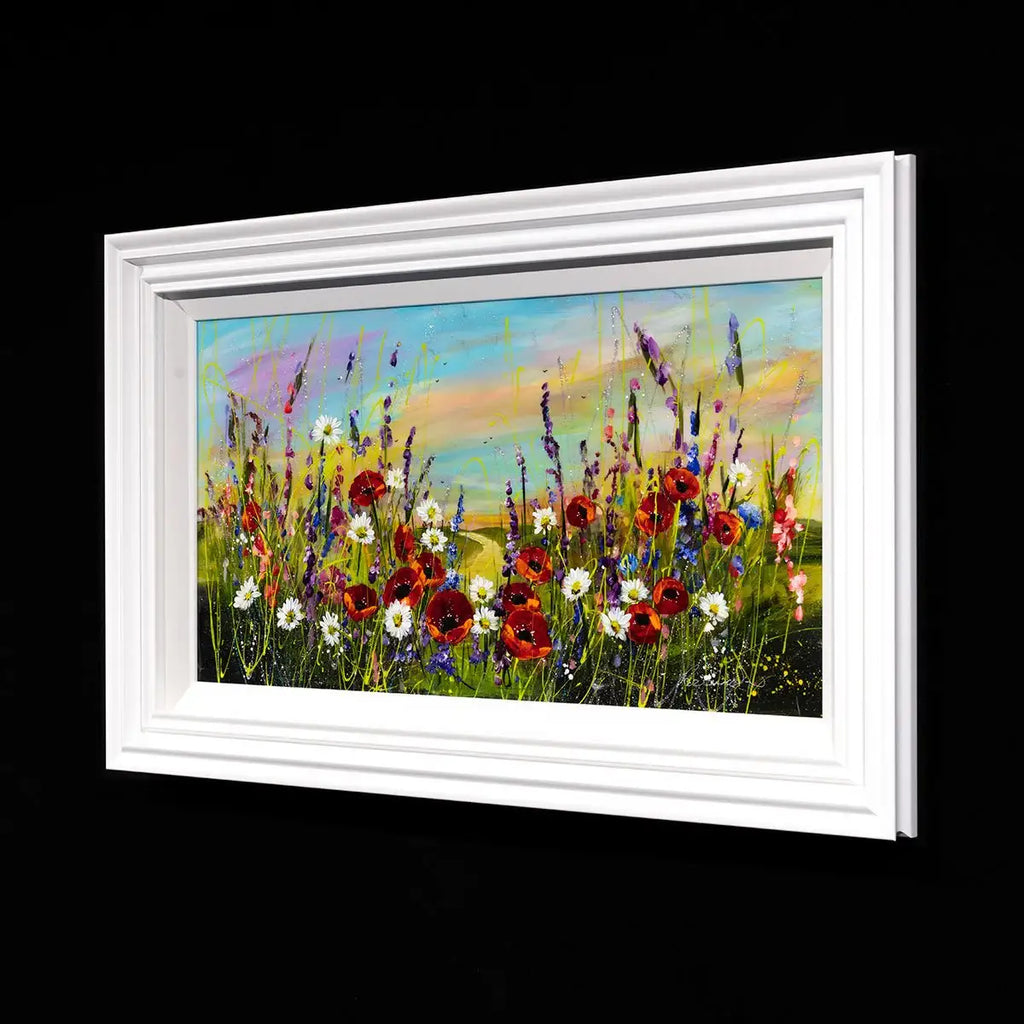 Wildflower Meadow I - Original - SOLD by artist Rozanne Bell - Wyecliffe Galleries