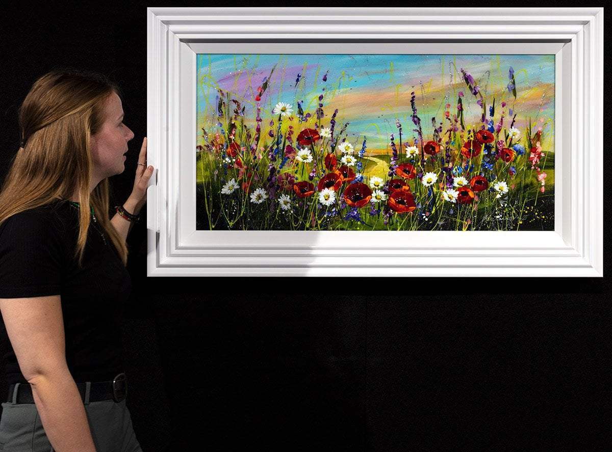 Wildflower Meadow I - Original - SOLD by artist Rozanne Bell - Wyecliffe Galleries