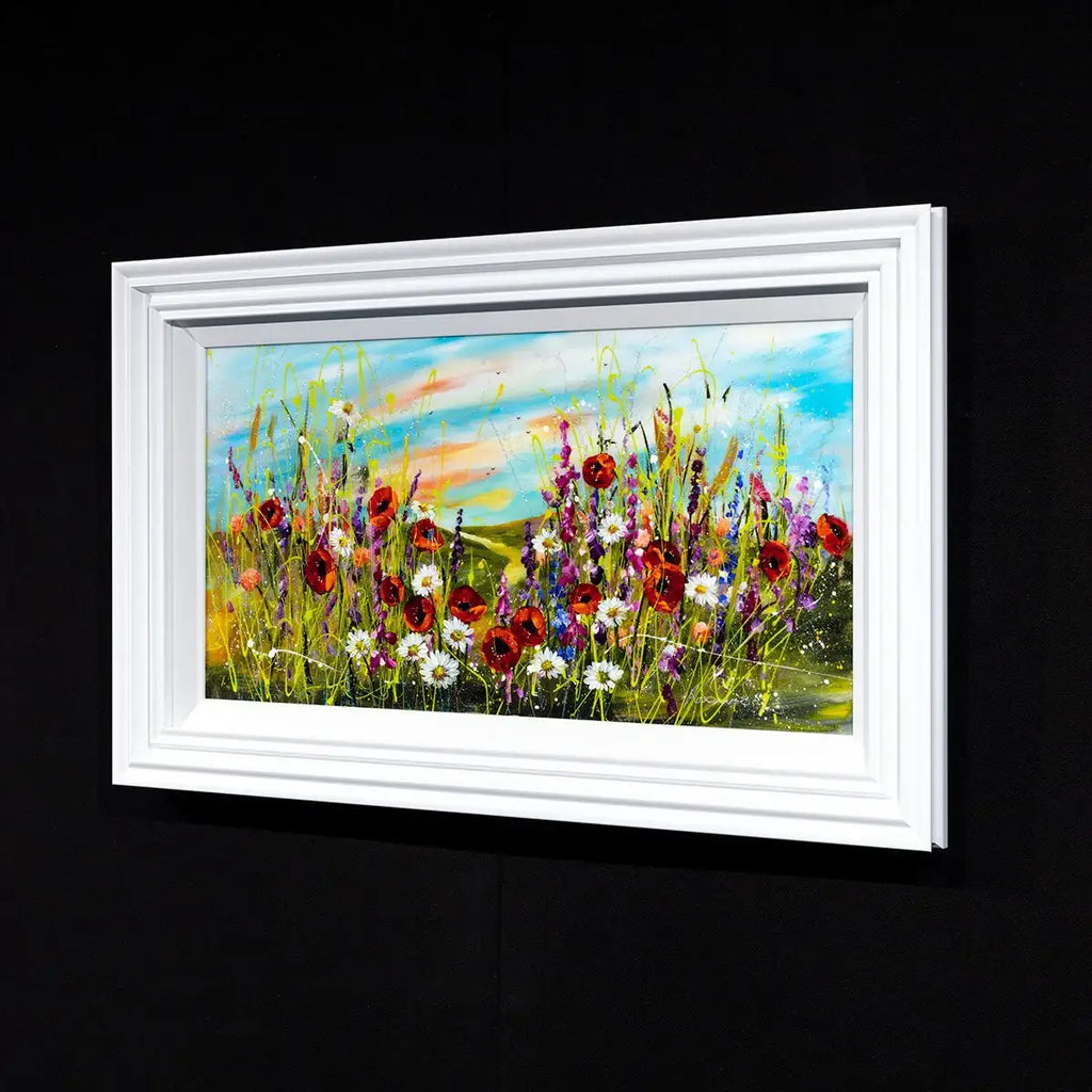 Wildflower Meadow II - Original - SOLD by artist Rozanne Bell - Wyecliffe Galleries