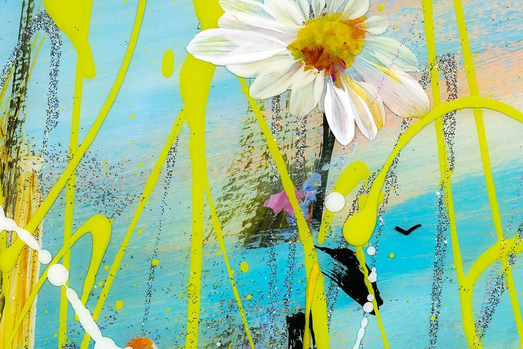 Wildflower Meadow II - Original - SOLD by artist Rozanne Bell - Wyecliffe Galleries