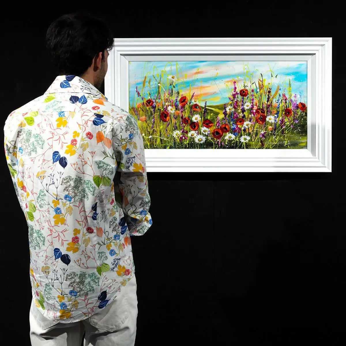 Wildflower Meadow II - Original - SOLD by artist Rozanne Bell - Wyecliffe Galleries