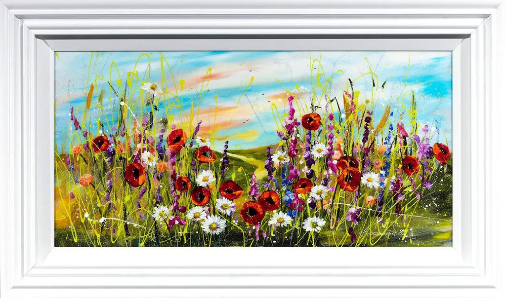 Wildflower Meadow II - Original - SOLD by artist Rozanne Bell - Wyecliffe Galleries
