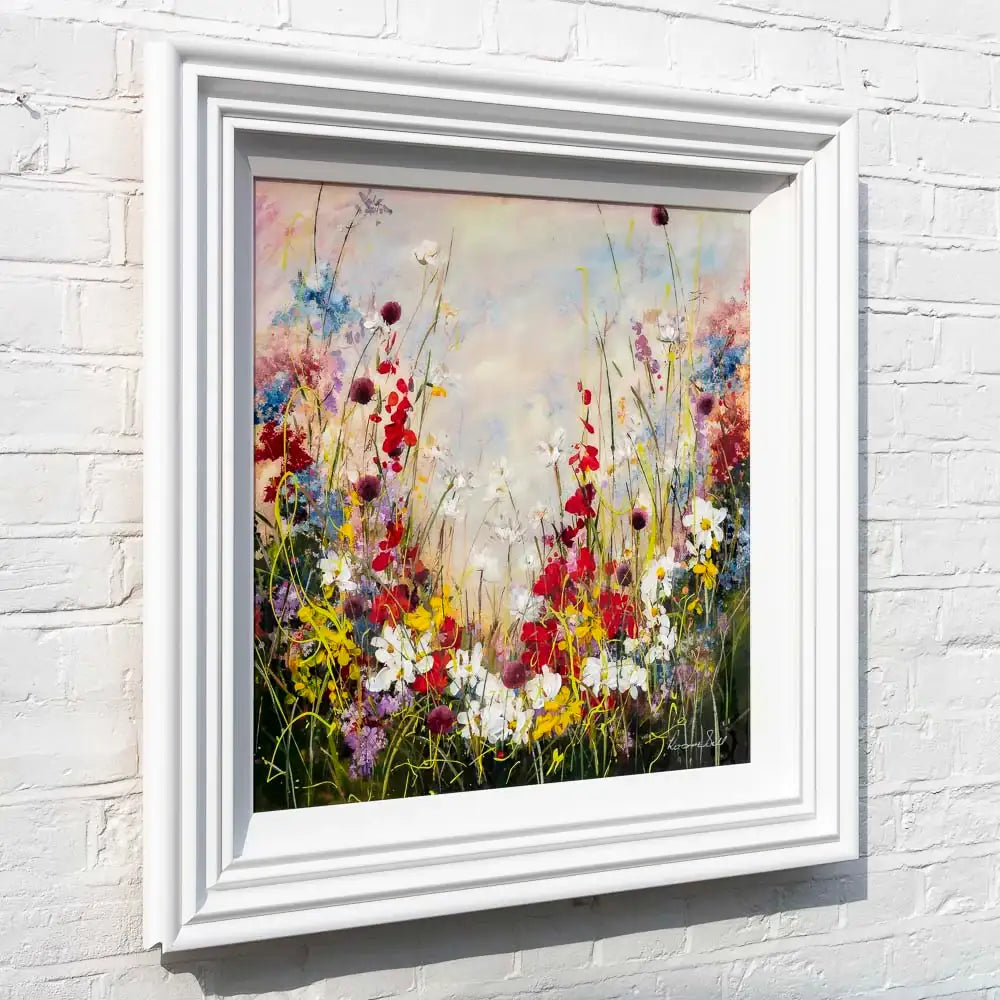 Wildflower Pastures - Original SOLD by artist Rozanne Bell - Wyecliffe Galleries