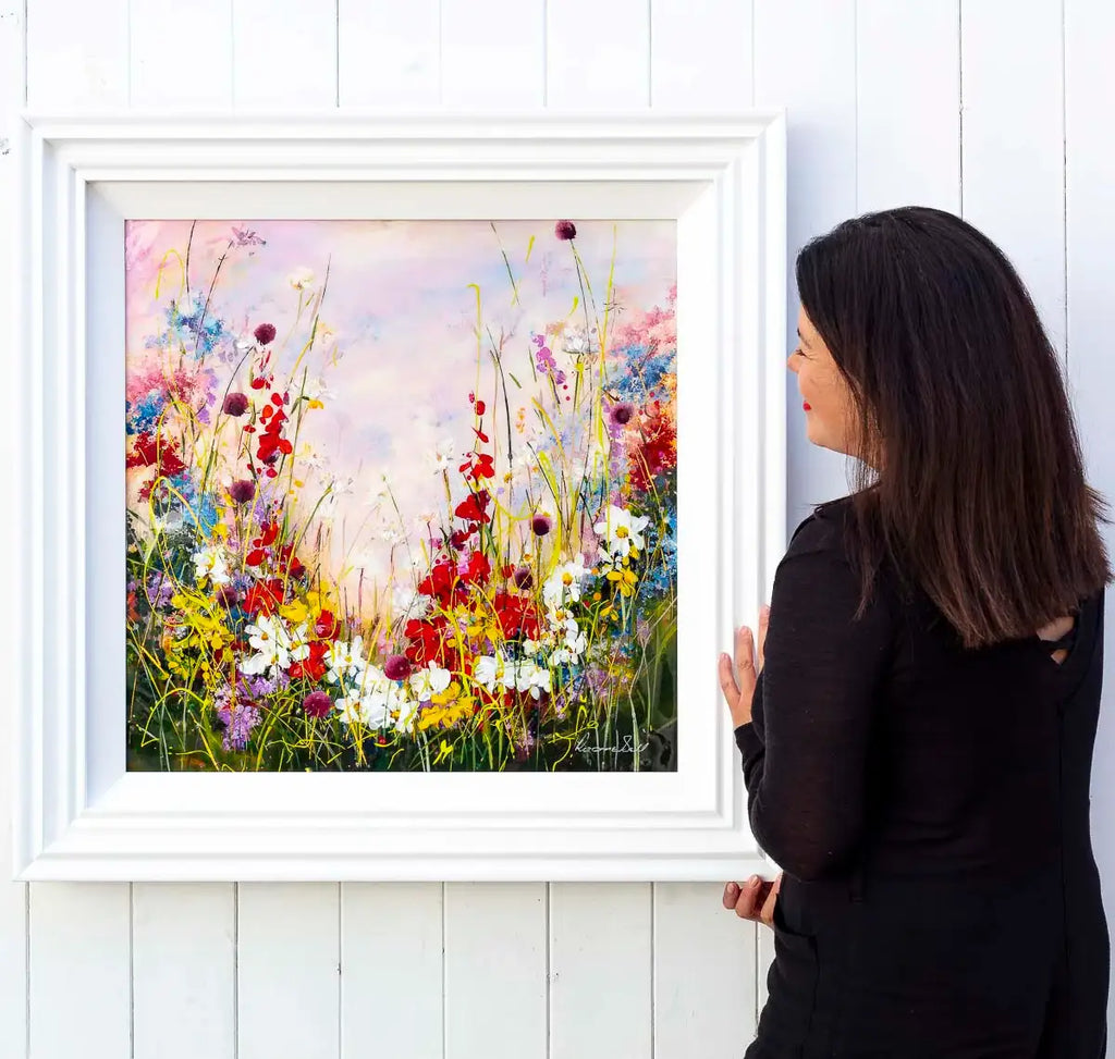 Wildflower Pastures - Original SOLD by artist Rozanne Bell - Wyecliffe Galleries
