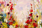 Wildflower Pastures - Original SOLD by artist Rozanne Bell - Wyecliffe Galleries