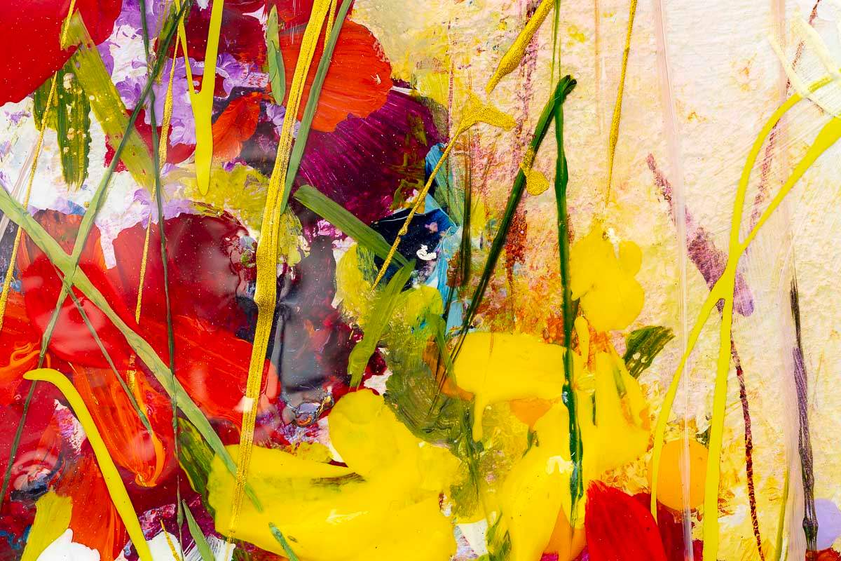 Wildflower Pastures - Original SOLD by artist Rozanne Bell - Wyecliffe Galleries