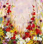 Wildflower Pastures - Original SOLD by artist Rozanne Bell - Wyecliffe Galleries