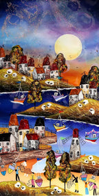 Windmill Bay - SOLD by artist Rozanne Bell - Wyecliffe Galleries