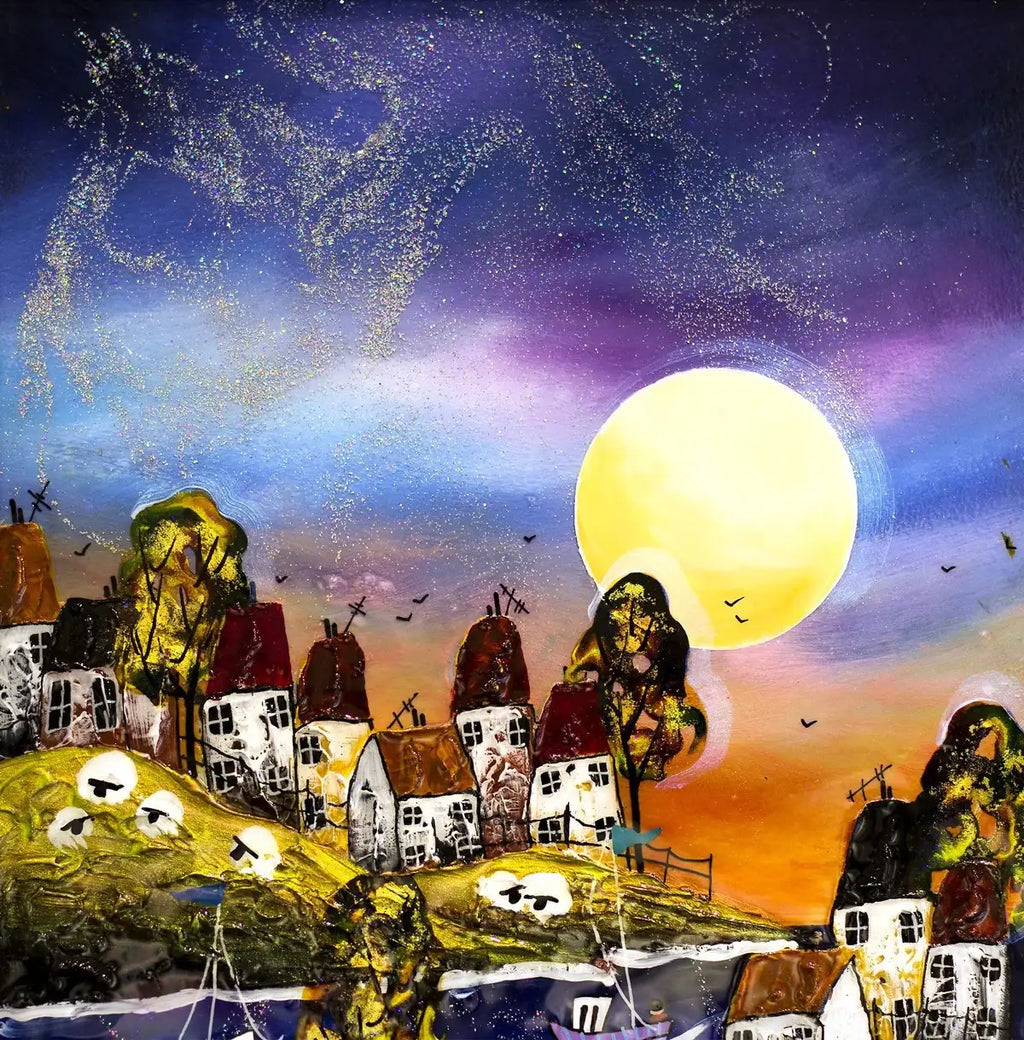 Windmill Bay - SOLD by artist Rozanne Bell - Wyecliffe Galleries