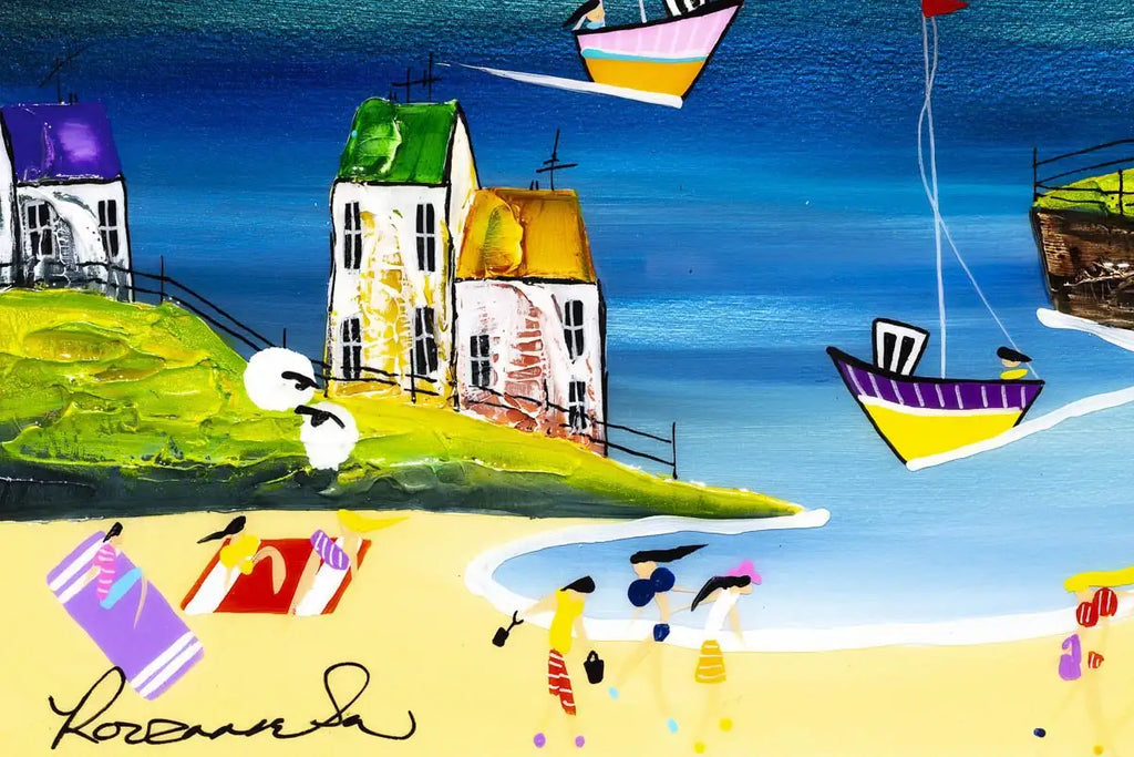 Windmill Cove II - Original - SOLD by artist Rozanne Bell - Wyecliffe Galleries