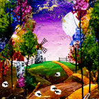 Windmill on the Hill - Original - SOLD by artist Rozanne Bell - Wyecliffe Galleries