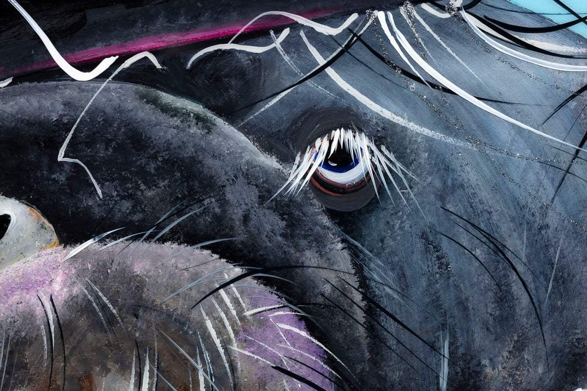 Winston Walrus - Original - SOLD by artist Rozanne Bell - Wyecliffe Galleries