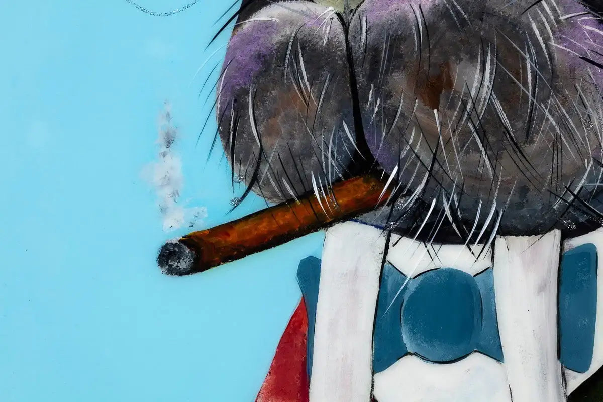 Winston Walrus - Original - SOLD by artist Rozanne Bell - Wyecliffe Galleries