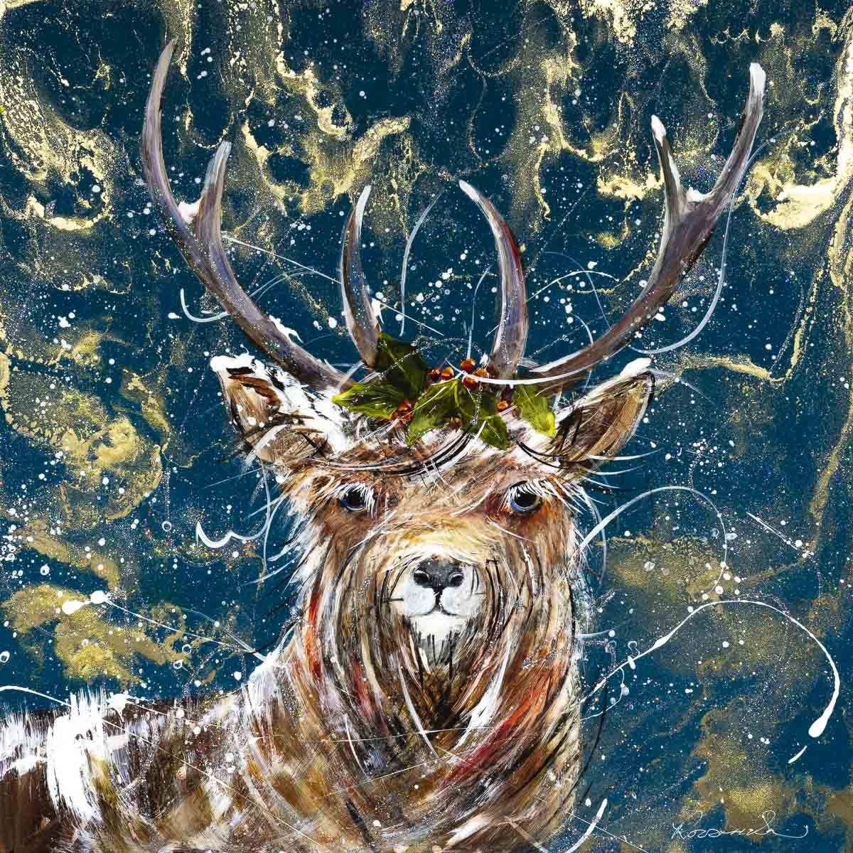 Winter Calls - Original - SOLD by artist Rozanne Bell - Wyecliffe Galleries
