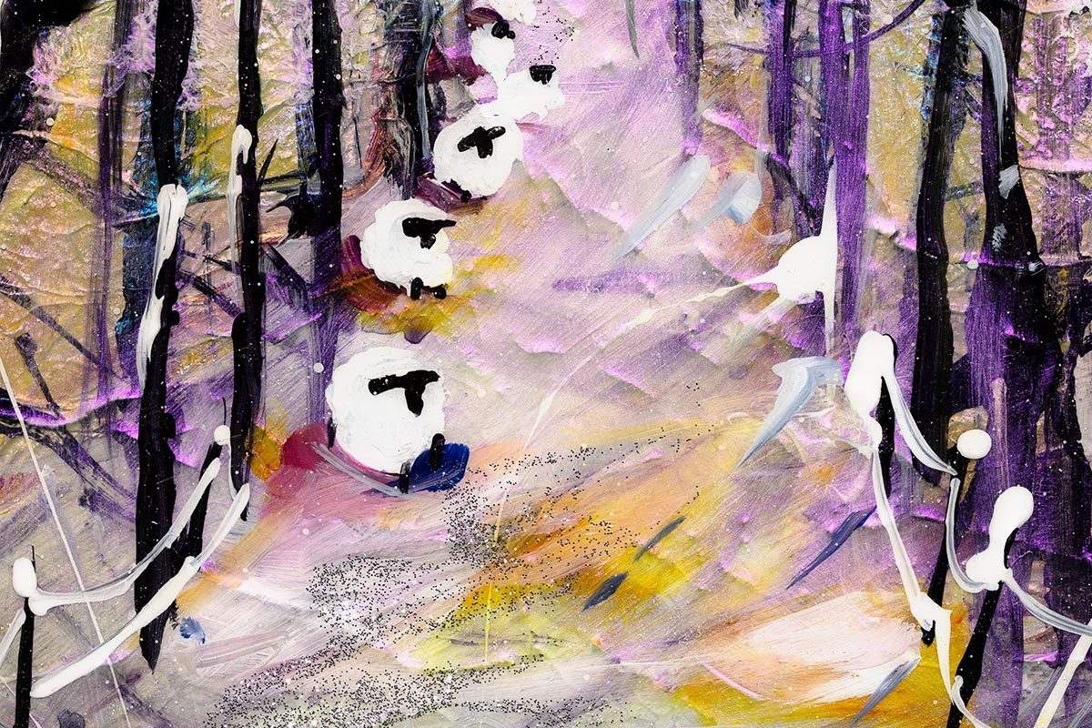 Winter Colour I - Original - SOLD by artist Rozanne Bell - Wyecliffe Galleries