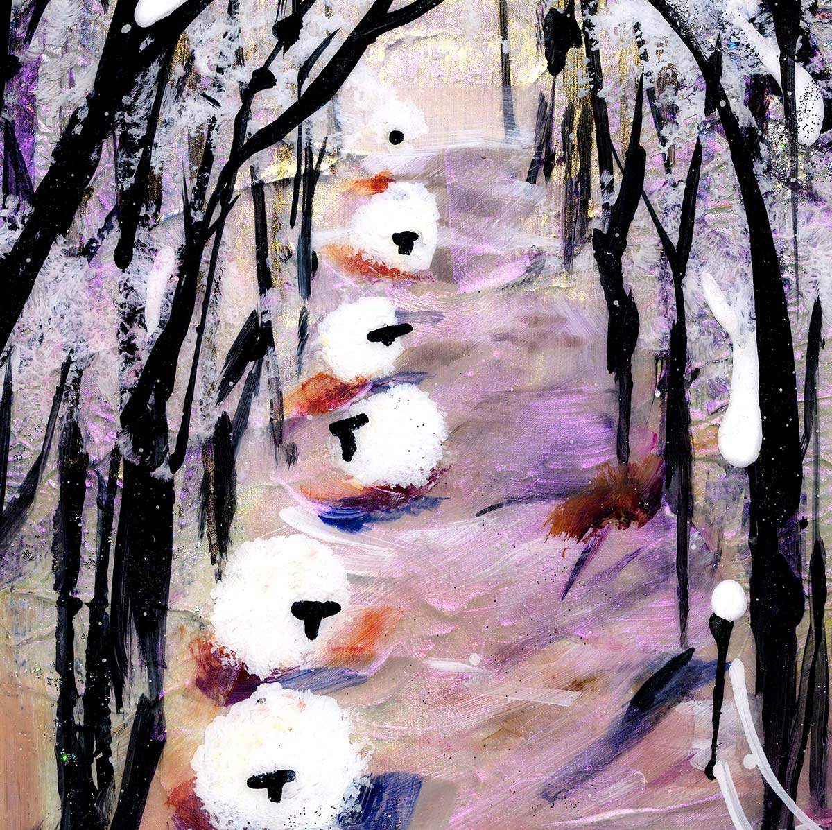 Winter Colour II -Original - SOLD by artist Rozanne Bell - Wyecliffe Galleries