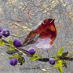 Winter's Melody - Original - SOLD by artist Rozanne Bell - Wyecliffe Galleries