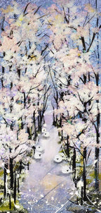 Winter Walks - Original - SOLD by artist Rozanne Bell - Wyecliffe Galleries