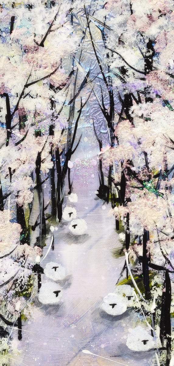 Winter Walks - Original - SOLD by artist Rozanne Bell - Wyecliffe Galleries