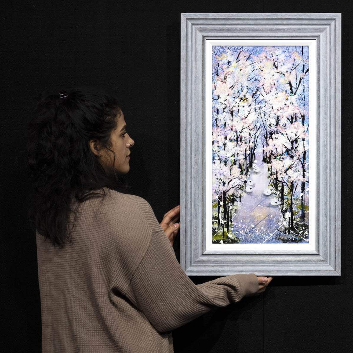 Winter Walks - Original - SOLD by artist Rozanne Bell - Wyecliffe Galleries