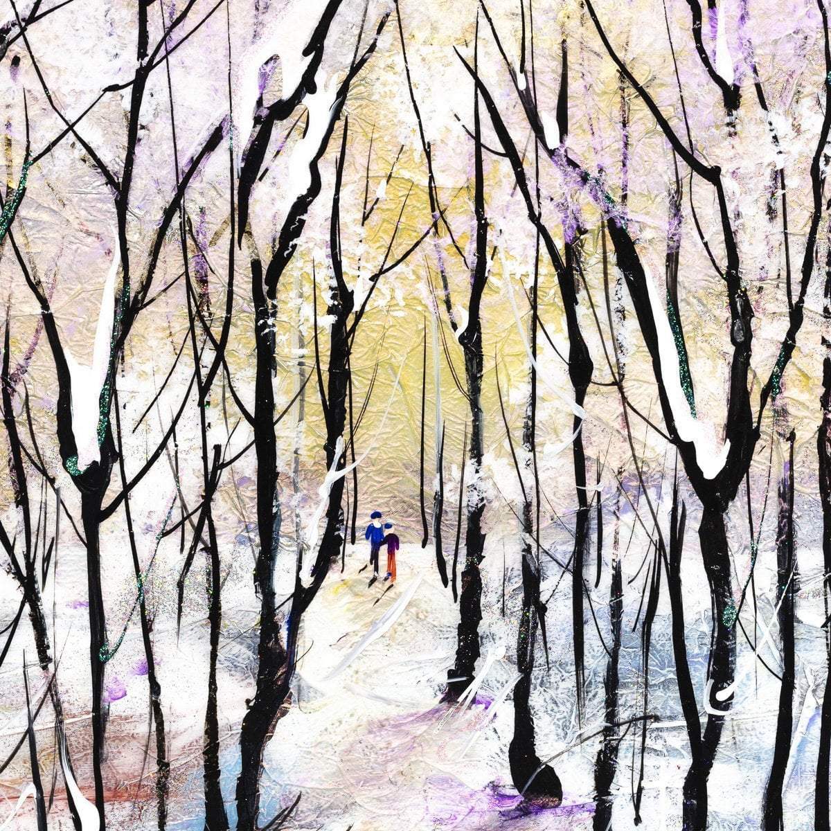 Winter Woodland - Original - SOLD by artist Rozanne Bell - Wyecliffe Galleries