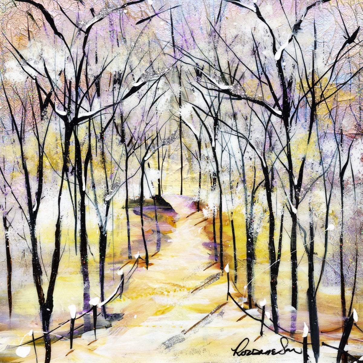 Winters Beauty II - Original - SOLD by artist Rozanne Bell - Wyecliffe Galleries