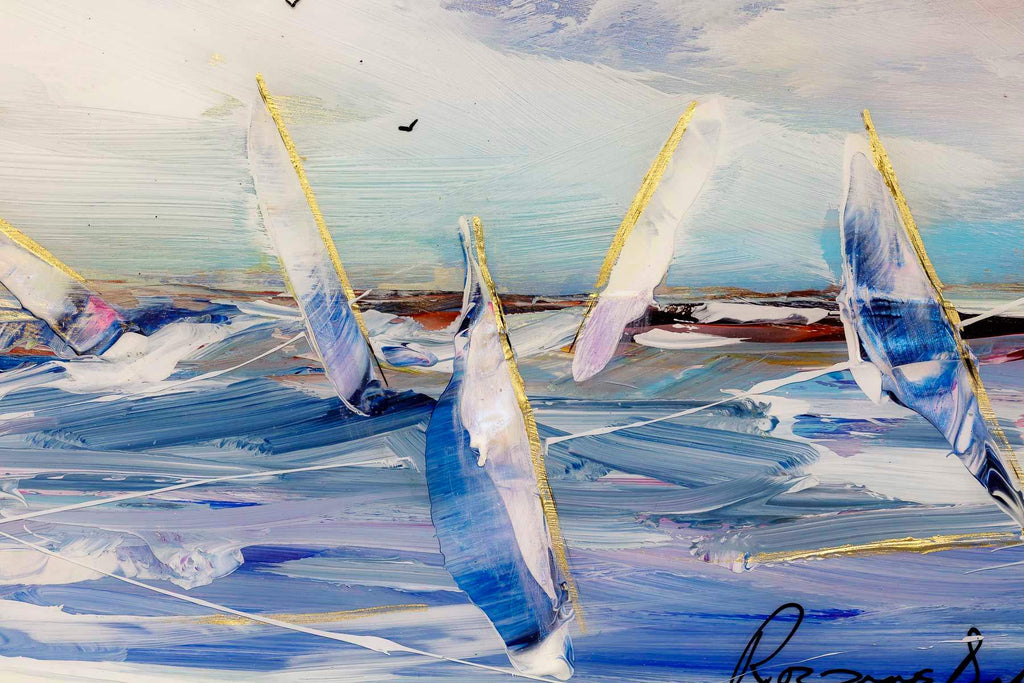 Within The Blue - Original - SOLD by artist Rozanne Bell - Wyecliffe Galleries