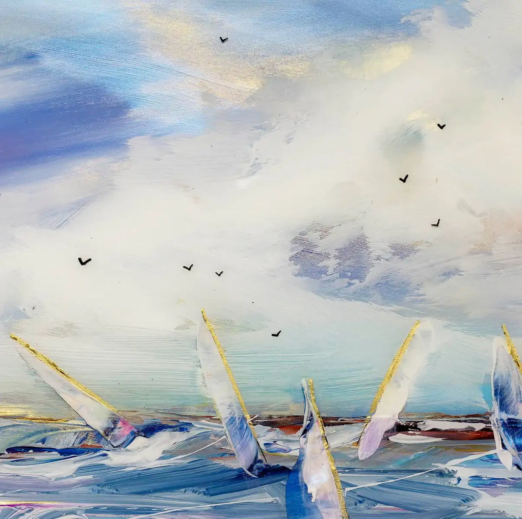 Within The Blue - Original - SOLD by artist Rozanne Bell - Wyecliffe Galleries