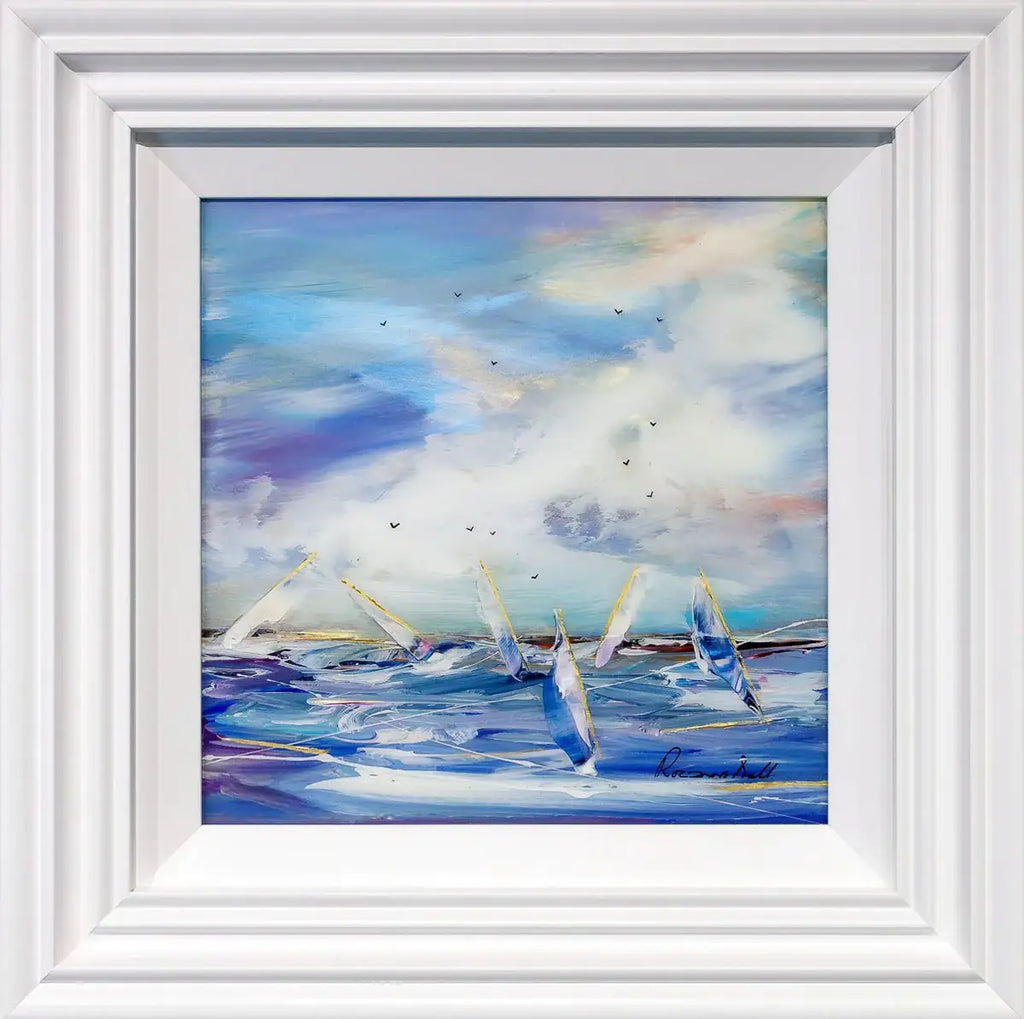 Within The Blue - Original - SOLD by artist Rozanne Bell - Wyecliffe Galleries