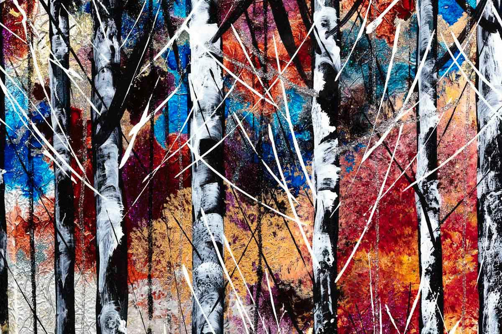 Woodland Paradise - Original - SOLD by artist Rozanne Bell - Wyecliffe Galleries