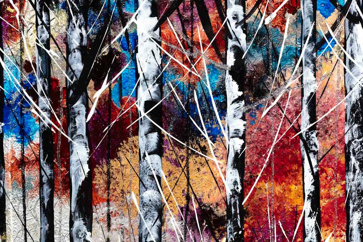 Woodland Paradise - Original - SOLD by artist Rozanne Bell - Wyecliffe Galleries