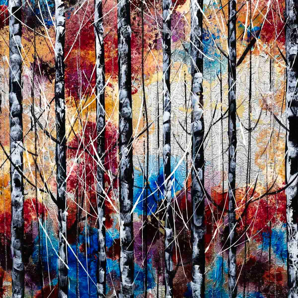 Woodland Paradise - Original - SOLD by artist Rozanne Bell - Wyecliffe Galleries