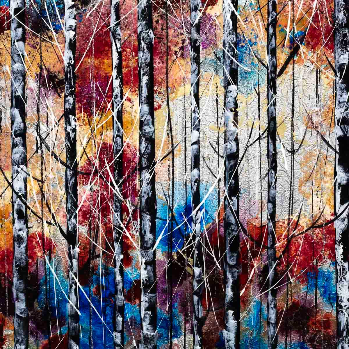 Woodland Paradise - Original - SOLD by artist Rozanne Bell - Wyecliffe Galleries