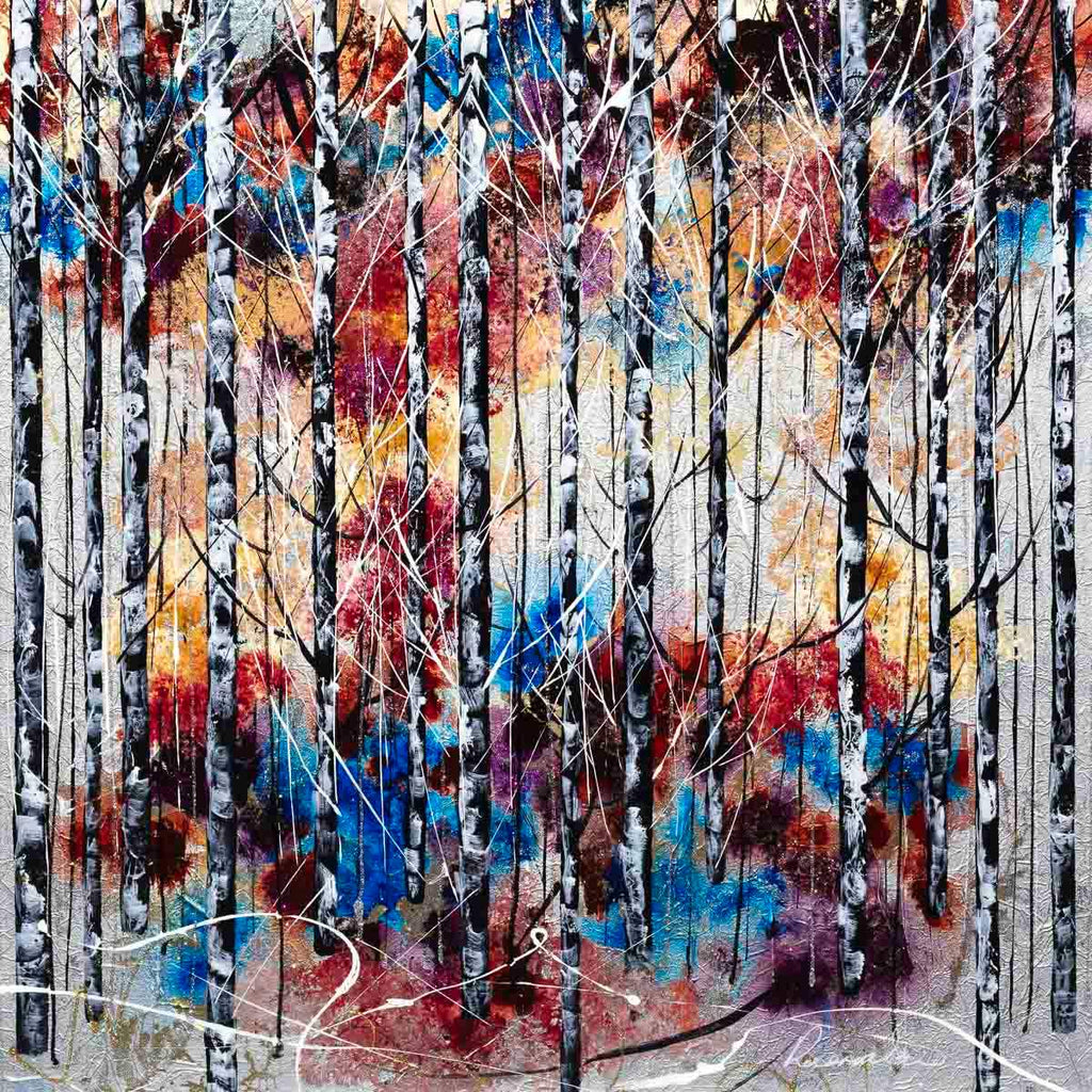 Woodland Paradise - Original - SOLD by artist Rozanne Bell - Wyecliffe Galleries