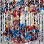 Woodland Paradise - Original - SOLD by artist Rozanne Bell - Wyecliffe Galleries