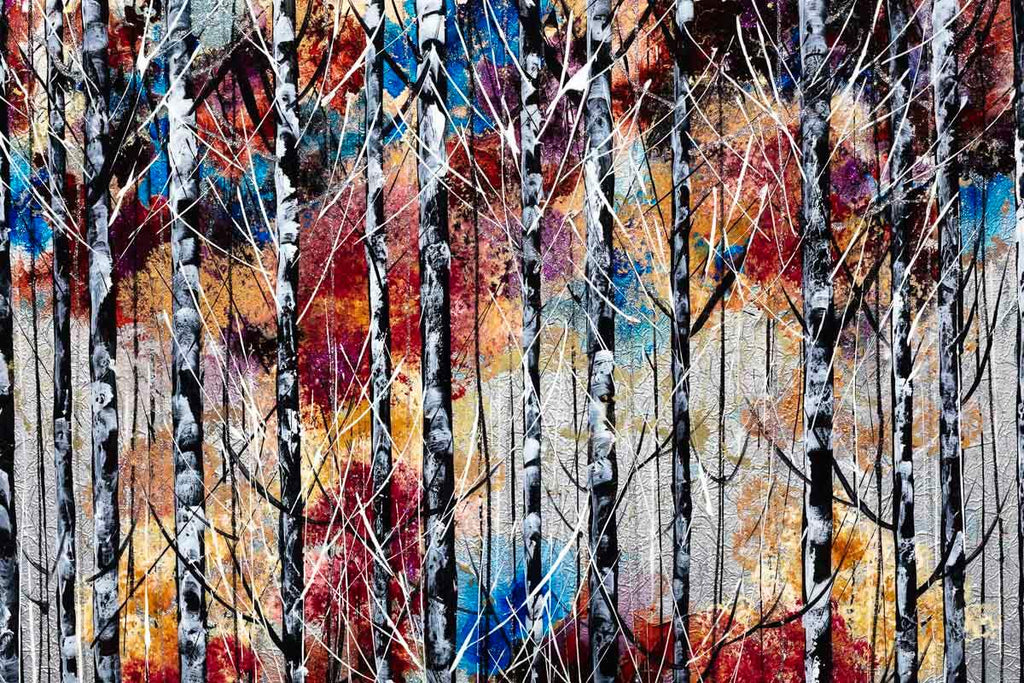 Woodland Paradise - Original - SOLD by artist Rozanne Bell - Wyecliffe Galleries