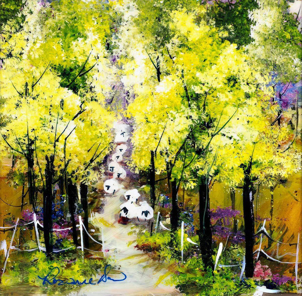 Woodland Walk - Original - SOLD by artist Rozanne Bell - Wyecliffe Galleries