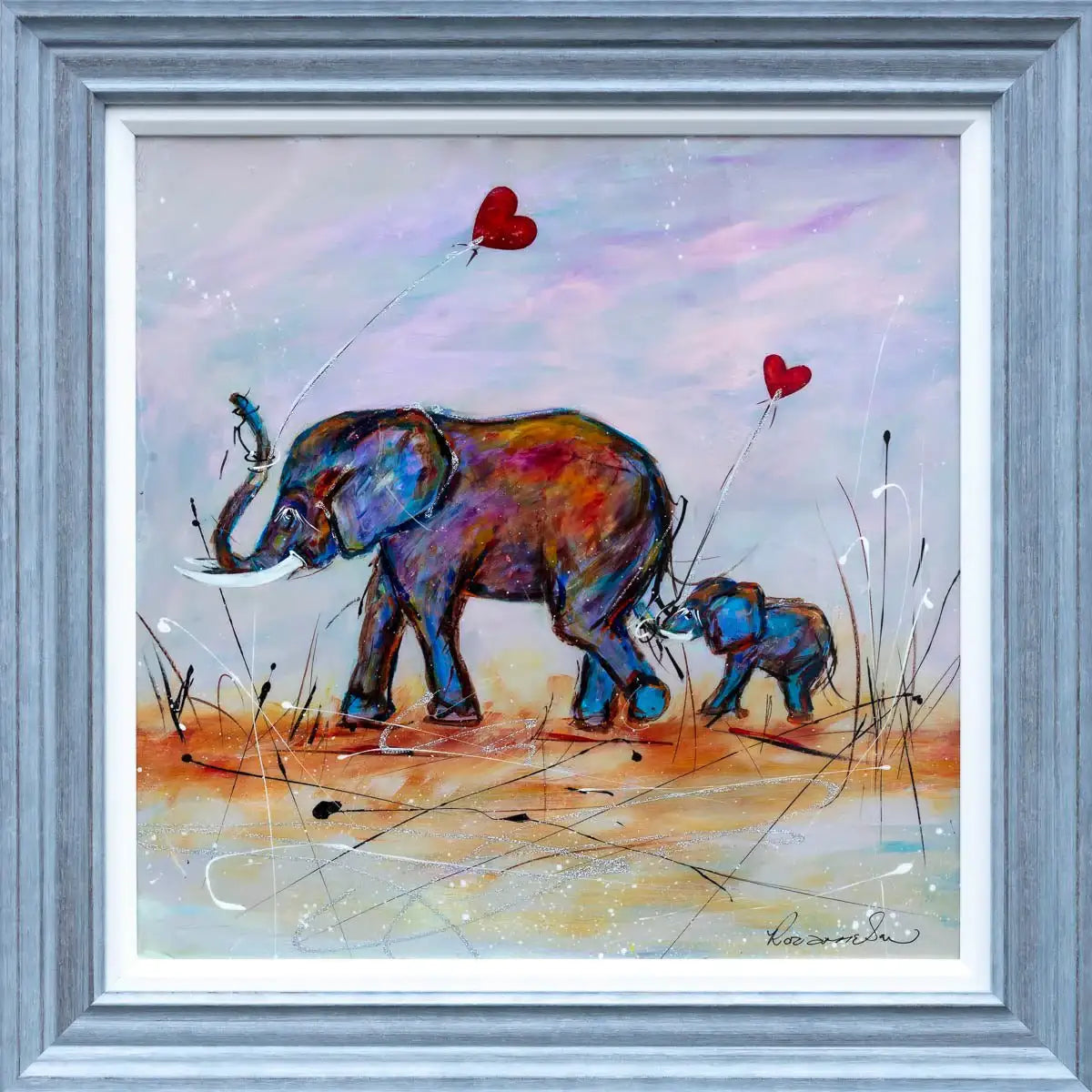 You Own My Heart - Original - SOLD by artist Rozanne Bell - Wyecliffe Galleries