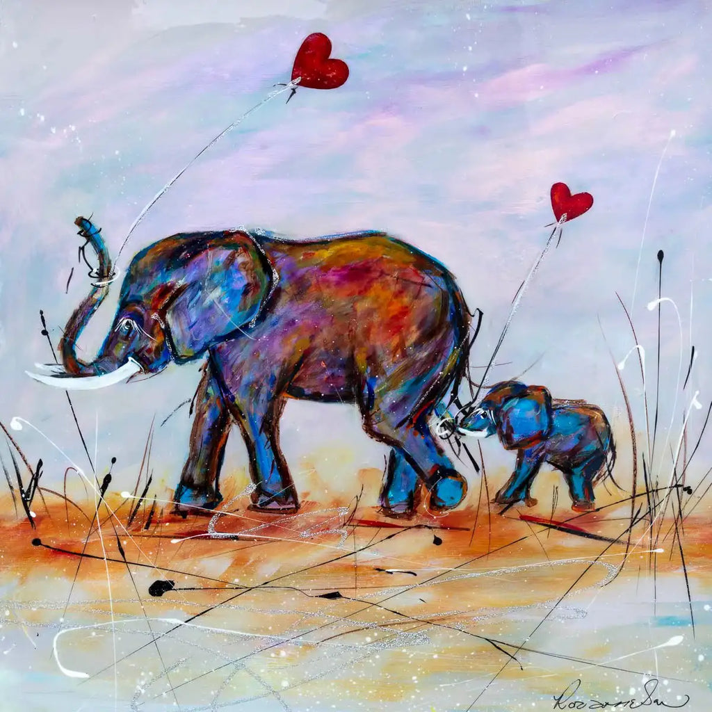 You Own My Heart - Original - SOLD by artist Rozanne Bell - Wyecliffe Galleries