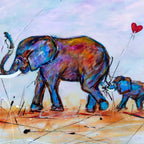 You Own My Heart - Original - SOLD by artist Rozanne Bell - Wyecliffe Galleries