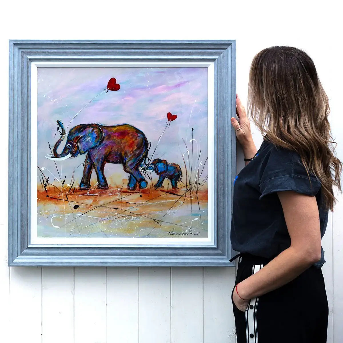 You Own My Heart - Original - SOLD by artist Rozanne Bell - Wyecliffe Galleries