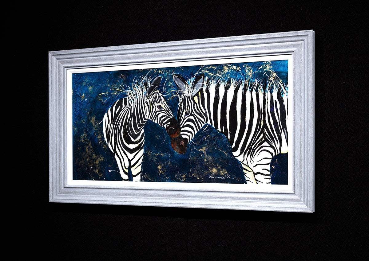 Zebras - Original - SOLD by artist Rozanne Bell - Wyecliffe Galleries
